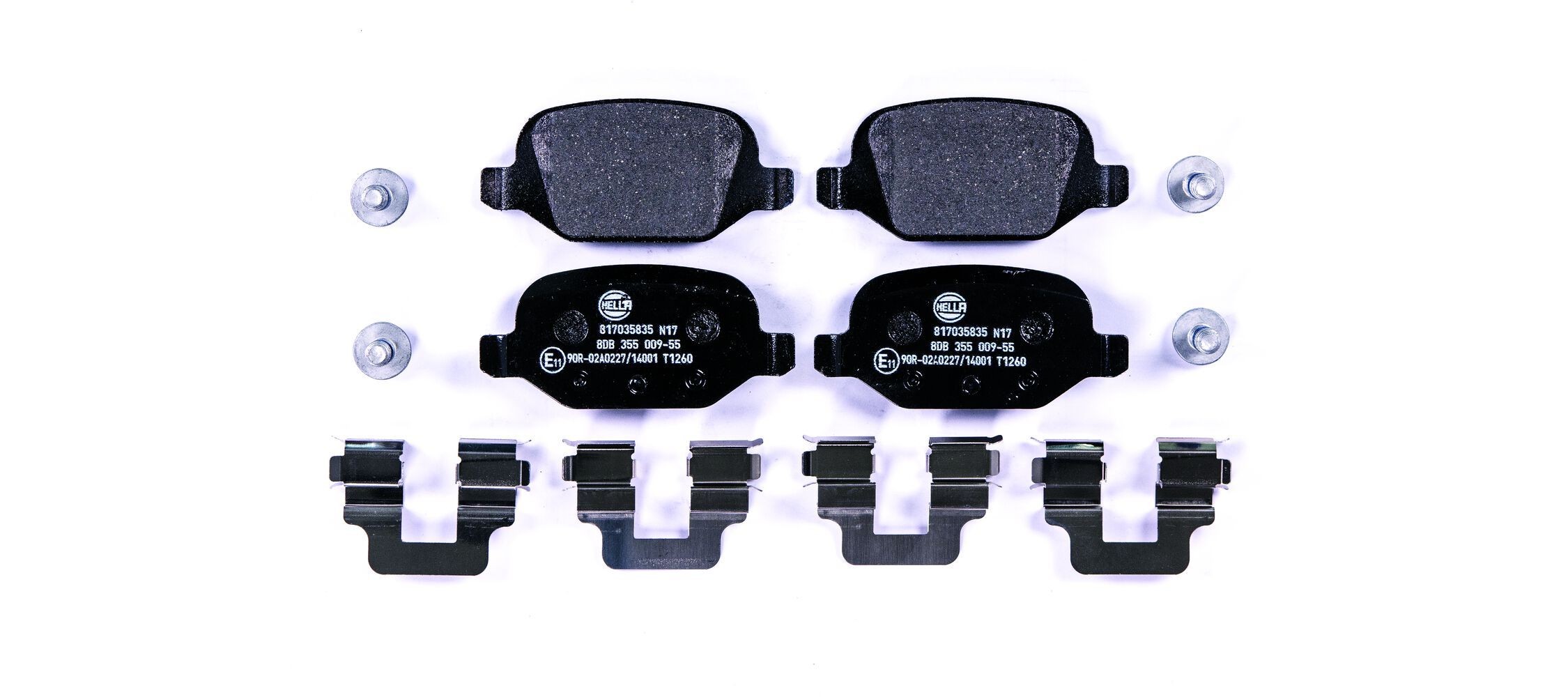 HELLA Brake pad set Article number: 8DB 355 009-551 cheaply