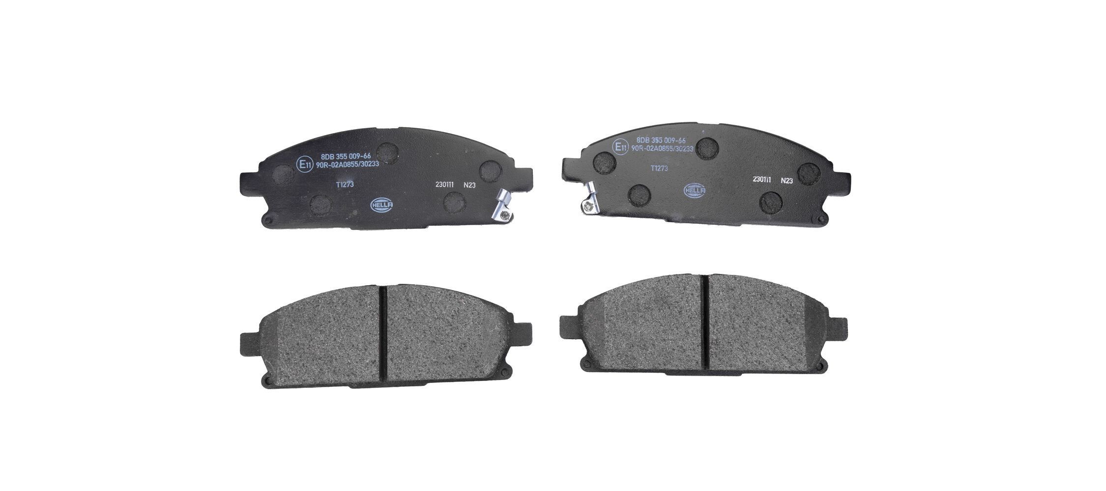 HELLA Brake pad set Article number: 8DB 355 009-661 cheaply