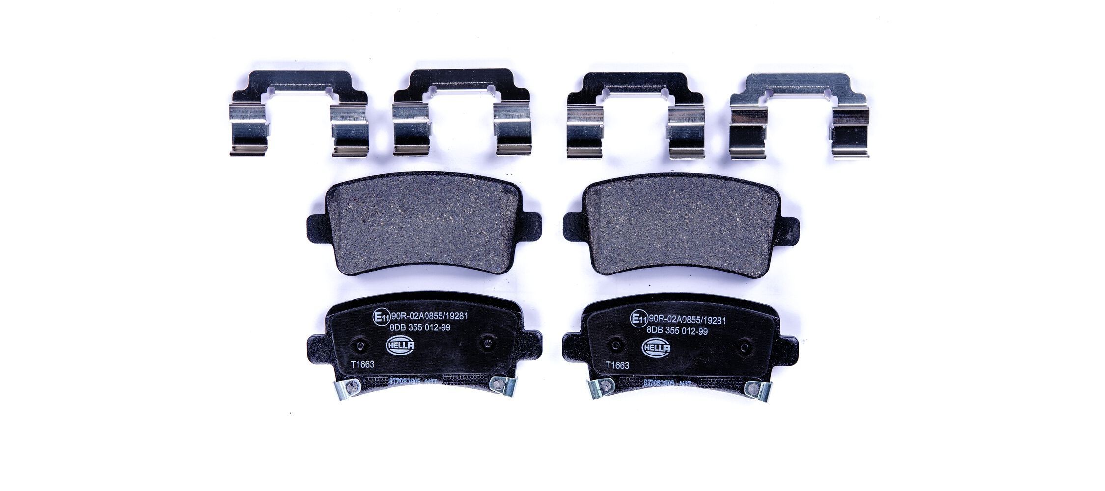 HELLA Brake pad set Article number: 8DB 355 012-991 cheaply