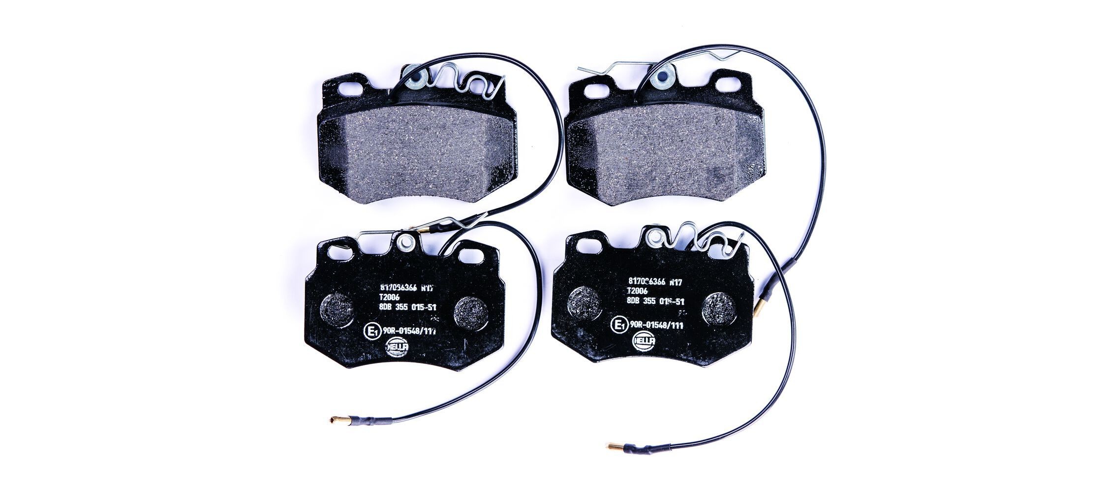 HELLA Brake pad set Article number: 8DB 355 015-511 cheaply