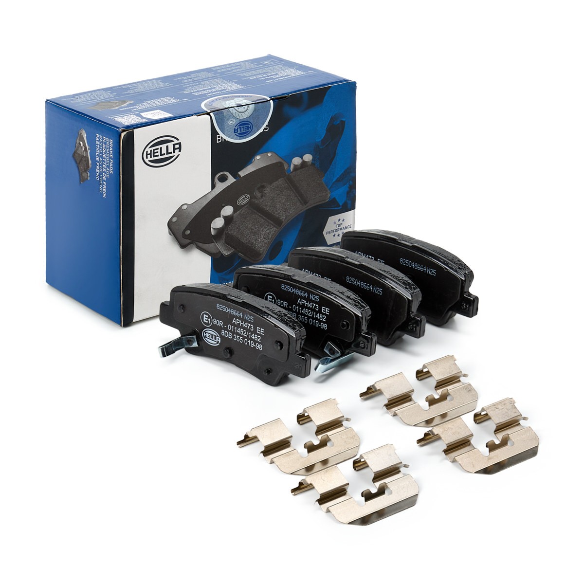HELLA Brake pad set Article number: 8DB 355 019-981 cheaply