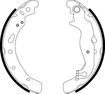 HELLA Brake Shoe Set Article number: 8DB 355 022-121 cheaply