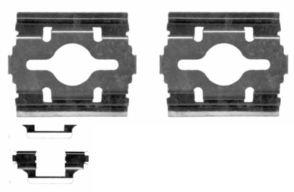HELLA 8DZ 355 203-581 Lisakomplekt, ketaspiduriklotsid DUCATO 2.8 JTD 4x4 128 HP Diisel