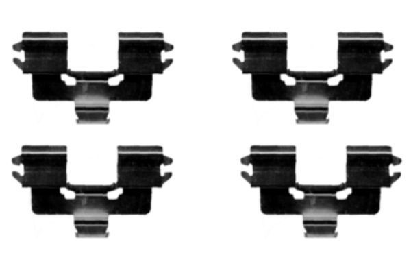 HELLA 8DZ 355 203-711 Lisakomplekt, ketaspiduriklotsid MX-5 1.8 (NB8C) 140 HP Bensiin 2005