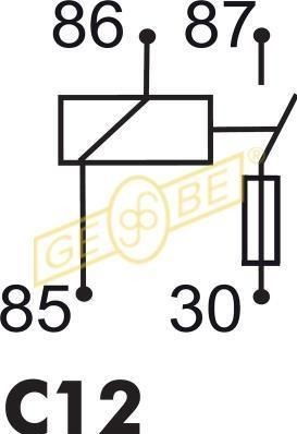GEBE Wiper relay Article number: 9 9397 1 cheaply