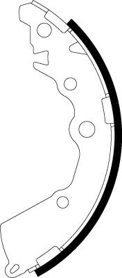 TEXTAR Brake Shoe Set Article number: 91083000 cheaply