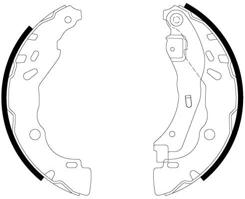 TEXTAR Brake Shoe Set Article number: 91083200 cheaply