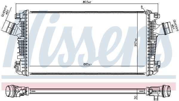 NISSENS Intercooler Varenummer: 96316 billige
