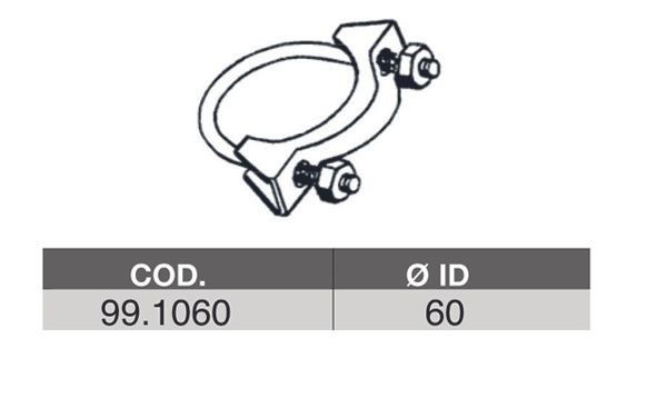 ASSO Exhaust clamp Article number: 99.1060 cheaply