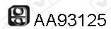 VENEPORTE Rubber Strip, exhaust system Article number: AA93125 cheaply