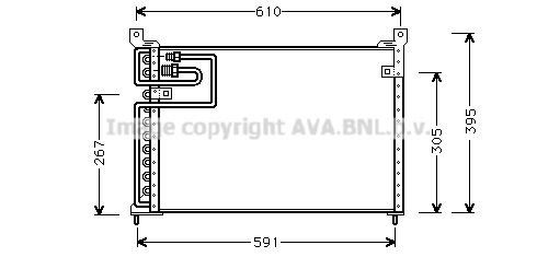 PRASCO Air conditioning condenser Article number: AU5113 cheaply