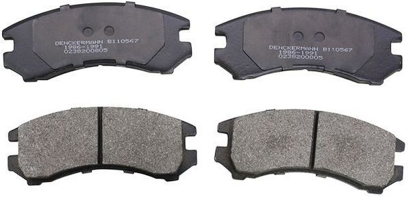 DENCKERMANN Brake pad set Article number: B110567 cheaply