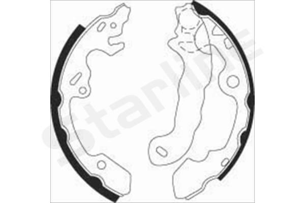 STARLINE Brake Shoe Set Article number: BC 07380 cheaply