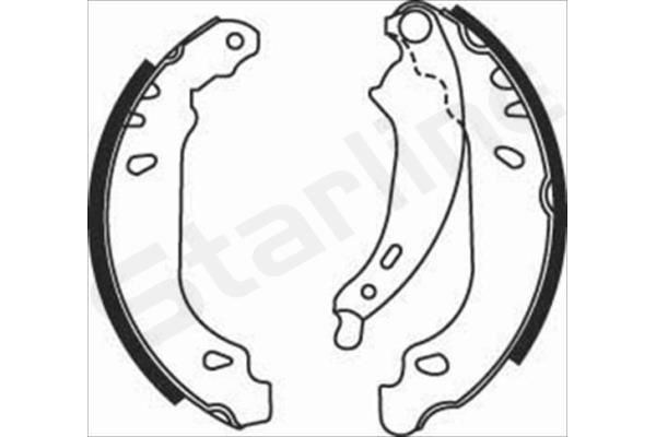 STARLINE Brake Shoe Set Article number: BC 07490 cheaply