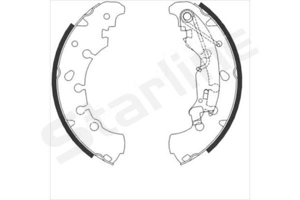 STARLINE Brake Shoe Set Article number: BC 09090 cheaply