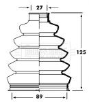 BORG & BECK Bellow Set, drive shaft Article number: BCB2358 cheaply