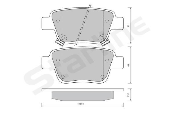 STARLINE Brake pad set Article number: BD S834P cheaply