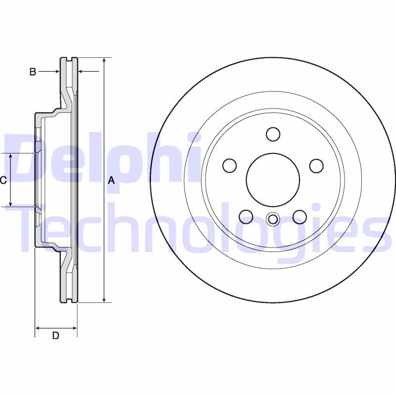 DELPHI Brake disc Article number: BG4778C cheaply