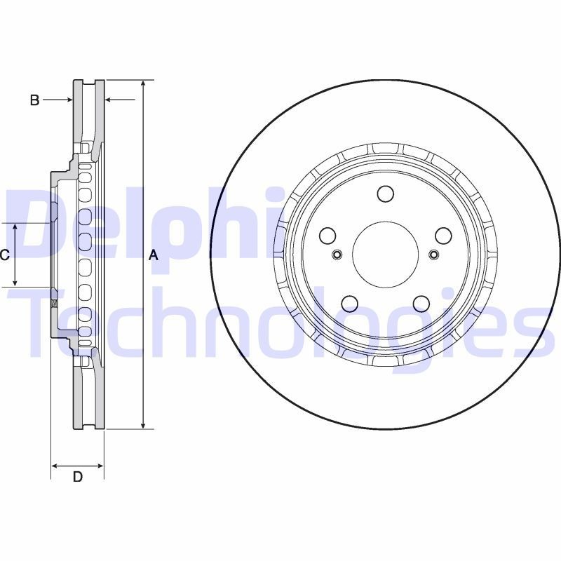 DELPHI Wheel bearing kit Article number: BK1486 cheaply