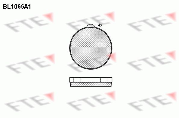 FTE Brake Pad Set, disc parking brake Article number: BL1065A1 cheaply