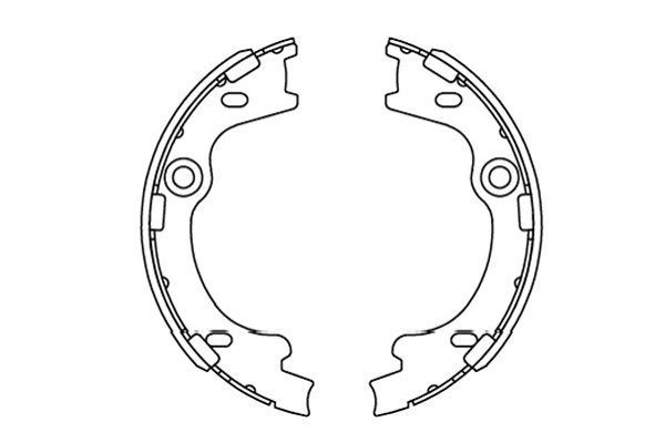 KAVO PARTS Brake Shoe Set Article number: BS-3421 cheaply