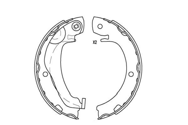 KAVO PARTS Brake Shoe Set Article number: BS-9956 cheaply