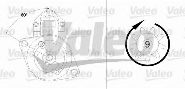VALEO Starter motor Article number: 458203 cheaply