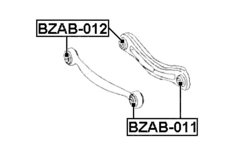FEBEST Trailing arm / Suspension arm bush Article number: BZAB-011 cheaply