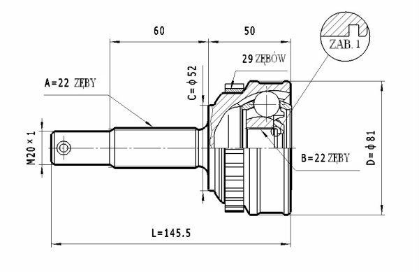 STATIM Joint kit, drive shaft Article number: C.226 cheaply