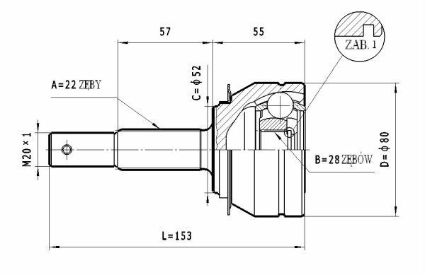 STATIM Joint kit, drive shaft Article number: C.228 cheaply