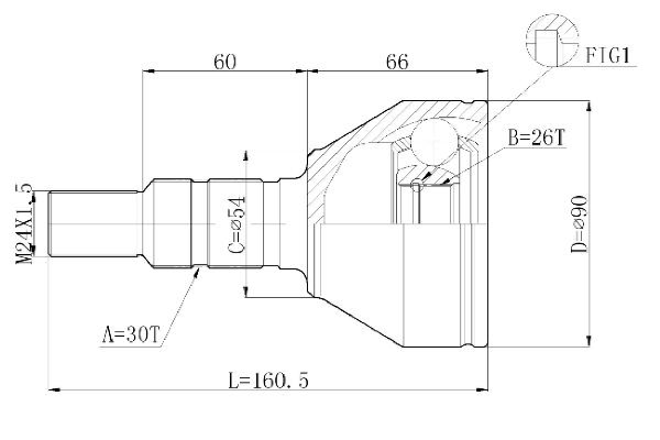 STATIM Joint kit, drive shaft Article number: C.243 cheaply