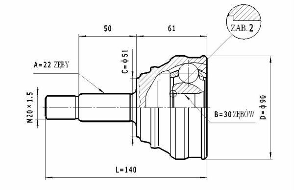 STATIM Joint kit, drive shaft Article number: C.293 cheaply