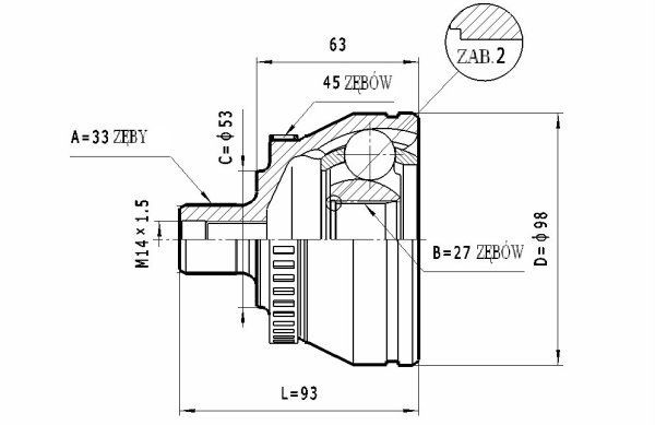 STATIM Joint kit, drive shaft Article number: C.322 cheaply
