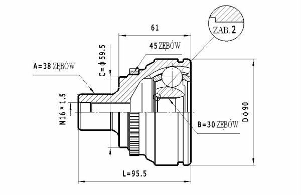 STATIM Joint kit, drive shaft Article number: C.340 cheaply