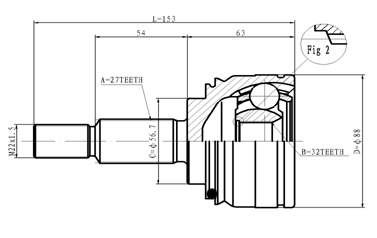 STATIM Joint kit, drive shaft Article number: C.353 cheaply