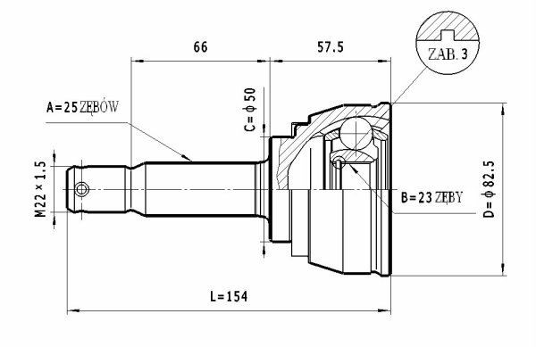 STATIM Joint kit, drive shaft Article number: C.454 cheaply
