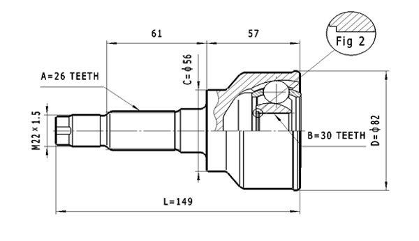 STATIM Joint kit, drive shaft Article number: C.476 cheaply