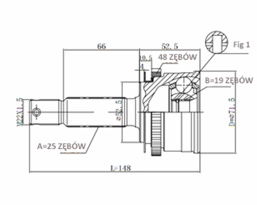 STATIM Joint kit, drive shaft Article number: C.612 cheaply