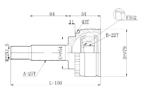 STATIM Joint kit, drive shaft Article number: C.615 cheaply