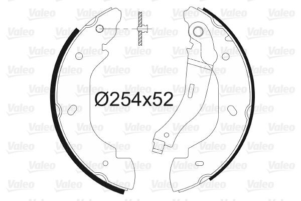 VALEO Brake Shoe Set Article number: 564023 cheaply