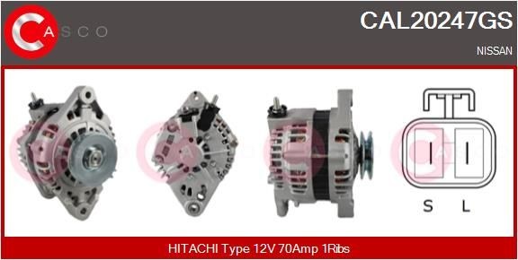 CASCO Alternator Article number: CAL10612GS cheaply