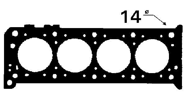 BGA Gasket, cylinder head Article number: CH4395 cheaply