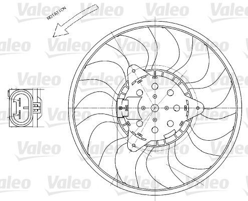 VALEO Fan, radiator Article number: 696029 cheaply