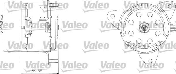 VALEO Elektromotor, kølerventilator Varenummer: 698308 billige