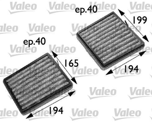 VALEO Pollen filter CLIMFILTER PROTECT Article number: 698742 cheaply