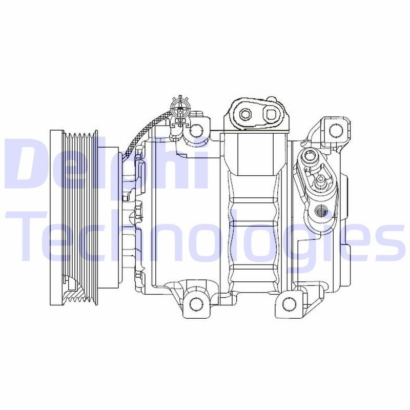 DELPHI Air conditioning compressor Article number: CS20343 cheaply
