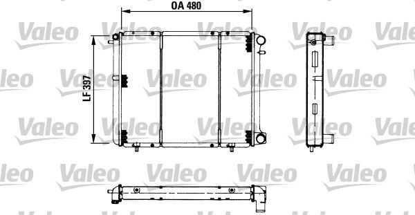 VALEO Engine radiator Article number: 730180 cheaply