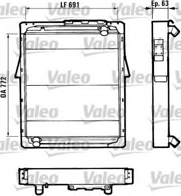VALEO Engine radiator Article number: 730359 cheaply