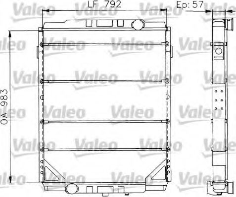 VALEO Engine radiator Article number: 730624 cheaply