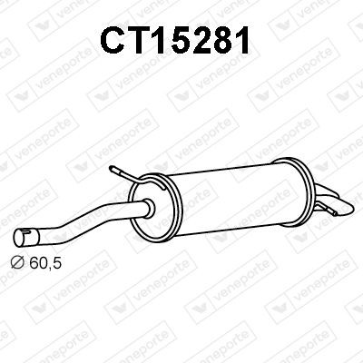VENEPORTE Rear silencer Article number: CT15281 cheaply
